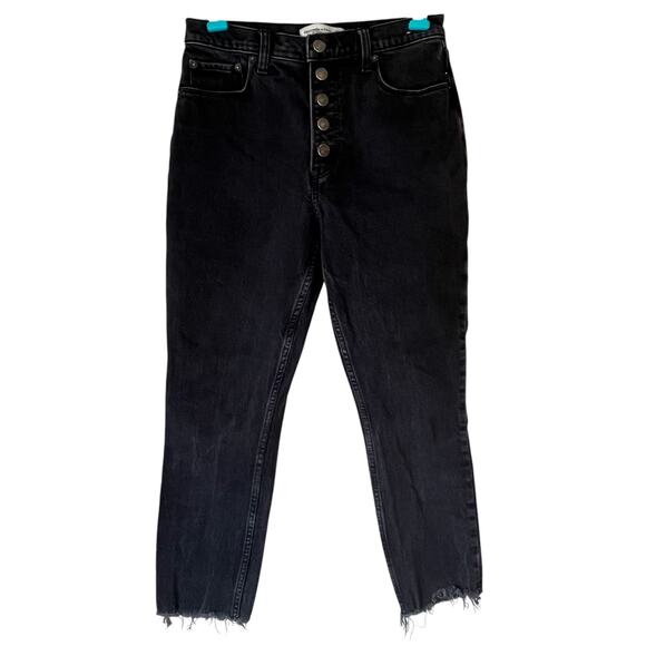 Abercrombie & Fitch Denim - Abercrombie & Fitch Black Button Fly Skinny Jeans Size 27 / 4S